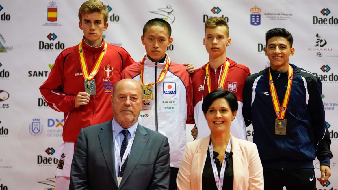 HISTORYCZNY MEDAL KRZYSZTOFA SZEWCZYKA – MISTRZOSTWA ŚWIATA W KARATE – SANTA CRUZ – TENERYFA 2017