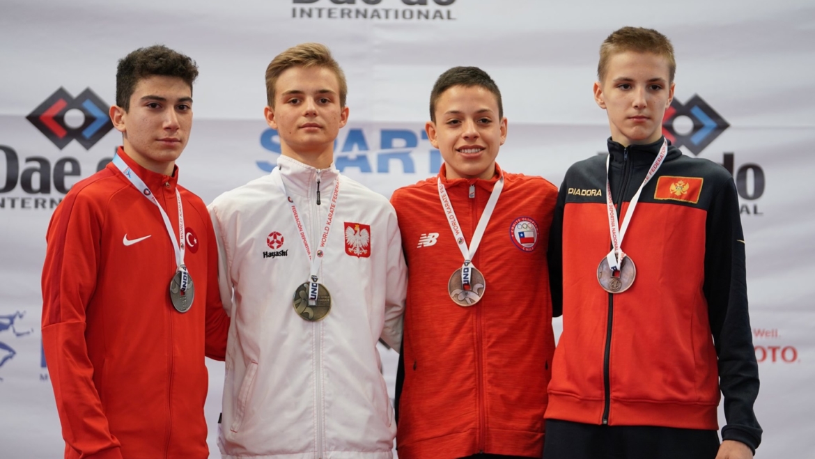 DOMINIK DZIUDA NOWYM MISTRZEM ŚWIATA W KARATE OLIMPIJSKIM – CHILE 2019