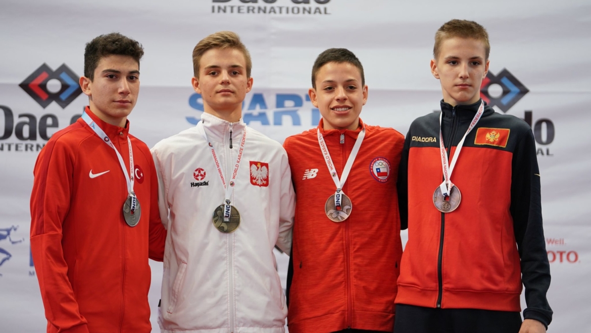 DOMINIK DZIUDA NOWYM MISTRZEM ŚWIATA W KARATE OLIMPIJSKIM – CHILE 2019