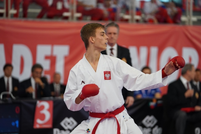Dominik Dziuda - Mistrz Świata w karate WKF (Santiango 2019) Dominik Dziuda - Mistrz Świata w karate WKF (Santiango 2019)