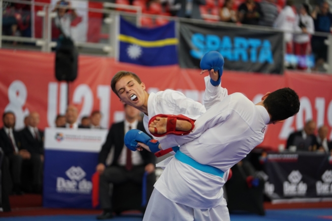 Dominik Dziuda - Mistrz Świata w karate WKF (Santiango 2019) Dominik Dziuda - Mistrz Świata w karate WKF (Santiango 2019)