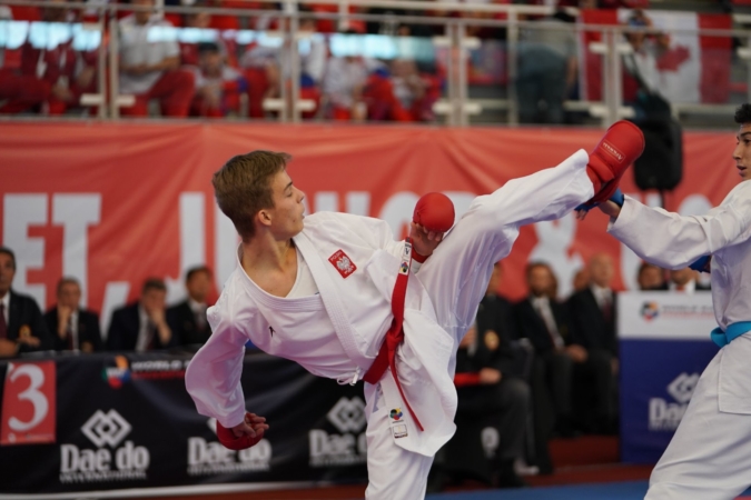 Dominik Dziuda - Mistrz Świata w karate WKF (Santiango 2019) Dominik Dziuda - Mistrz Świata w karate WKF (Santiango 2019)