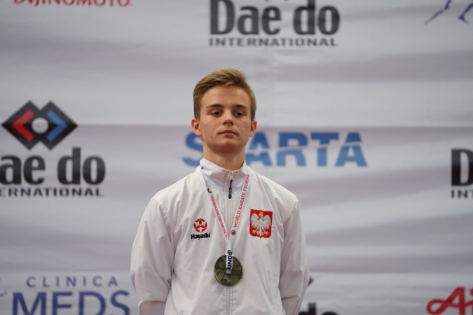 Dominik Dziuda - Mistrz Świata w karate WKF (Santiango 2019) Dominik Dziuda - Mistrz Świata w karate WKF (Santiango 2019)
