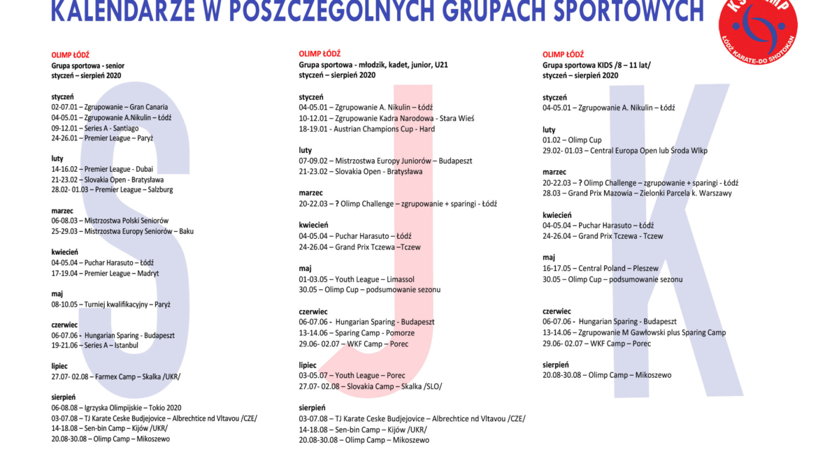 CO GDZIE I KIEDY W PIERWSZEJ POŁOWIE ROKU 2020