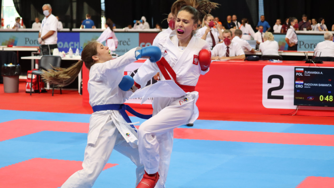 TRZY PIĄTE MIEJSCA , JEDNO SIÓDME – YOUTH LEGUE & WKF CUP – POREĆ 2021