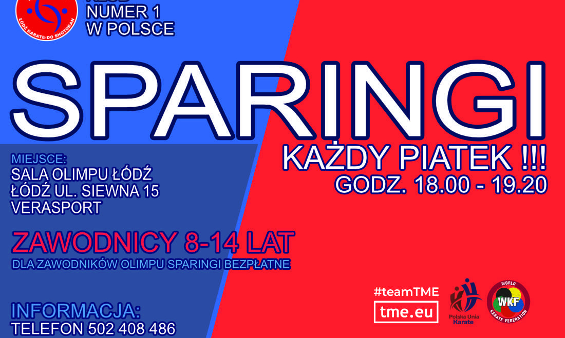 SPARINGI W OLIMPIE W KAŻDY PIATEK !