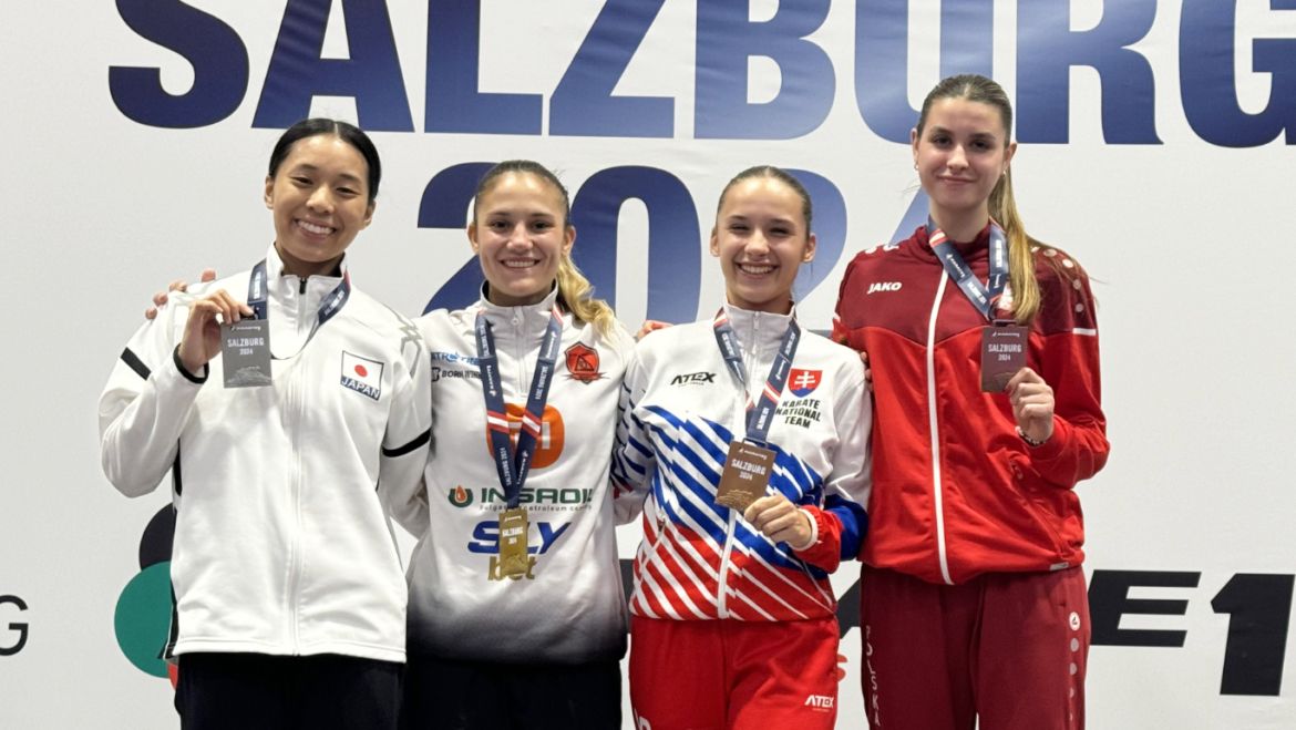 BRĄZOWY MEDAL KSENIYI DRONCHANKI – ŚWIATOWA LIGA KARATE – SALZBURG 2024