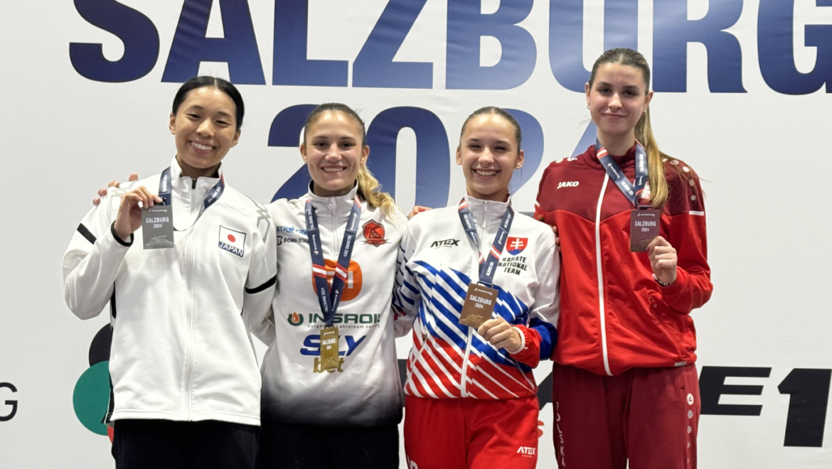 BRĄZOWY MEDAL KSENIYI DRONCHANKI – ŚWIATOWA LIGA KARATE – SALZBURG 2024