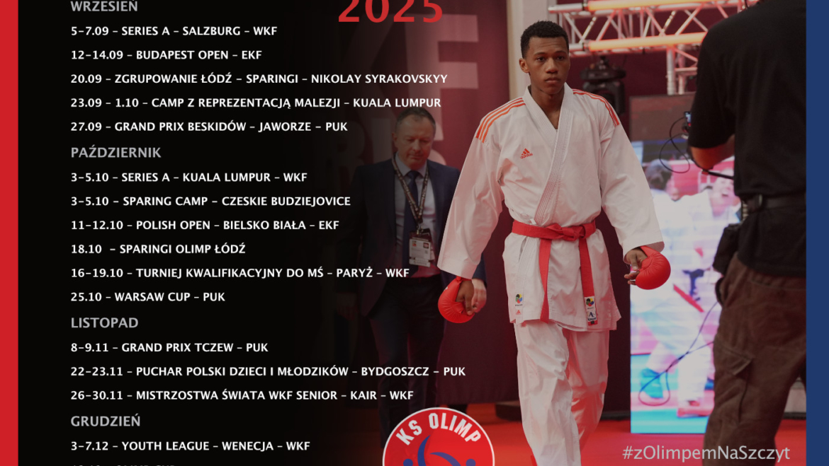 KALENDARZ OLIMPU ŁÓDŹ – druga połowa 2025 roku