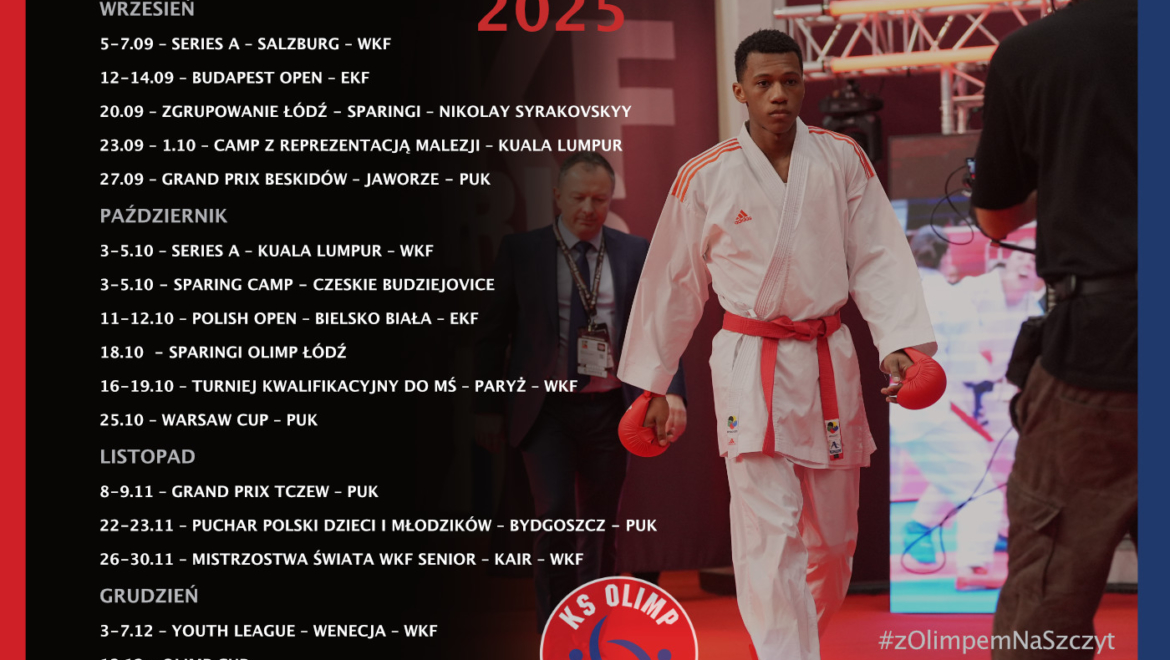 KALENDARZ OLIMPU ŁÓDŹ – druga połowa 2025 roku