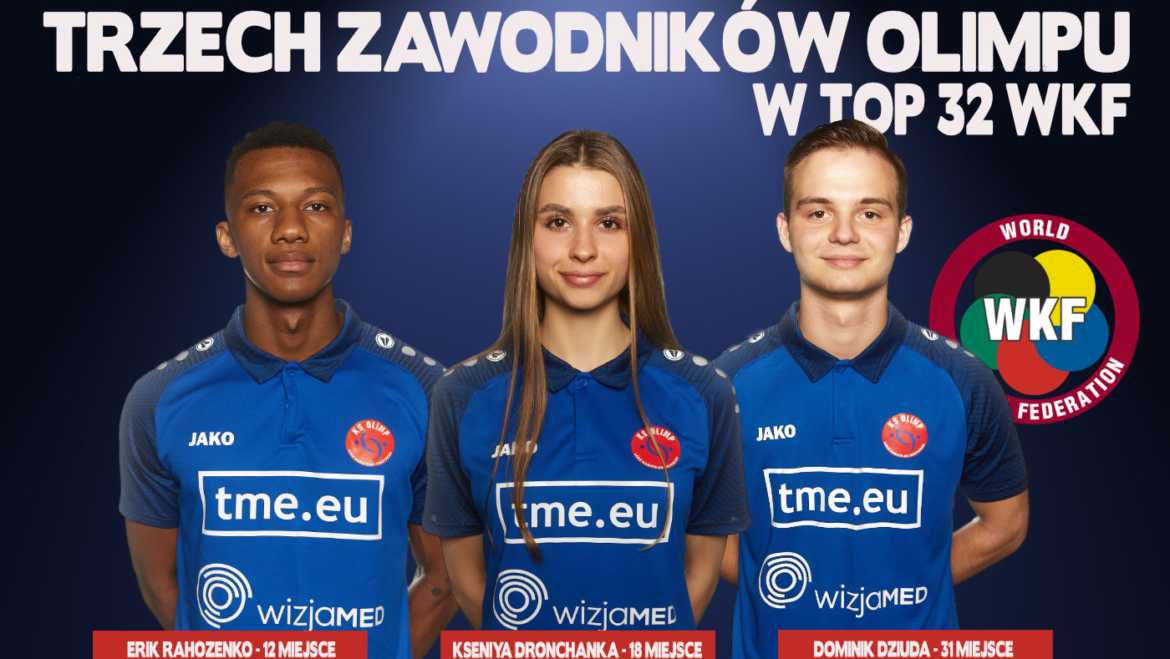 🔵🔴 OLIMP ŁÓDŹ W ŚWIATOWEJ CZOŁÓWCE RANKINGU WKF!