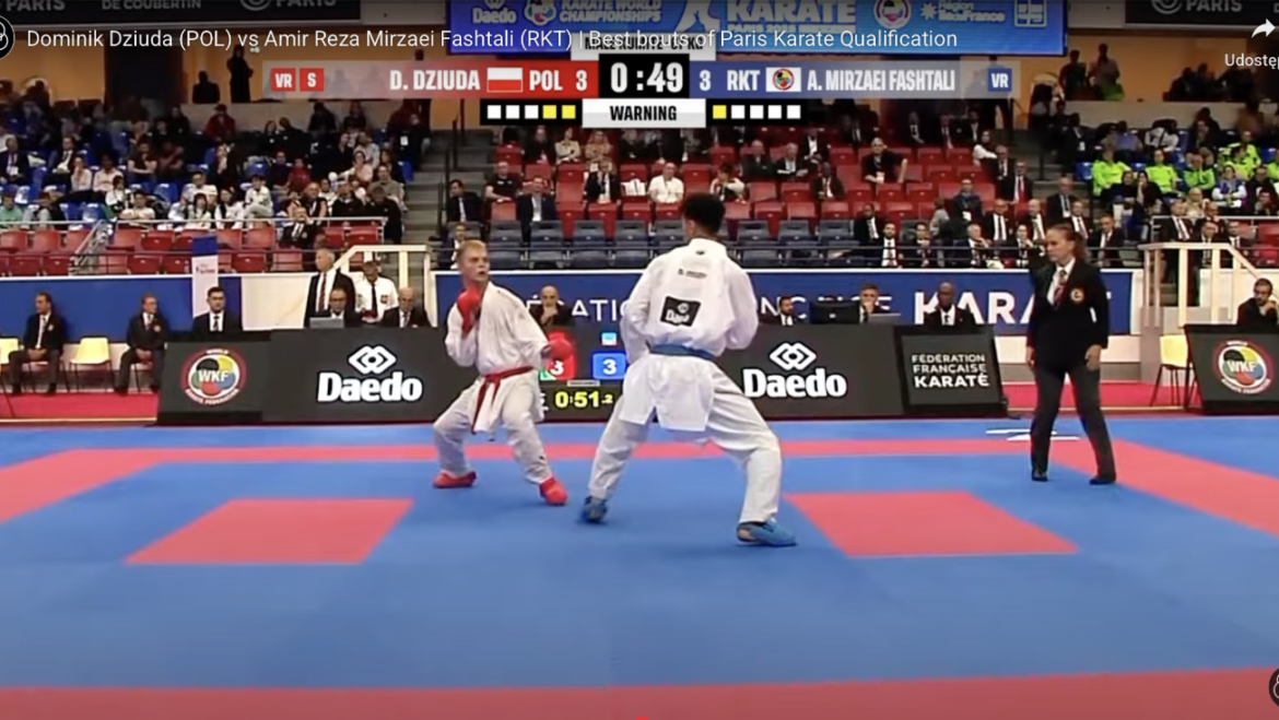 <strong>Walka Dominika Dziudy wyróżniona przez Światową Federację Karate (WKF)</strong>